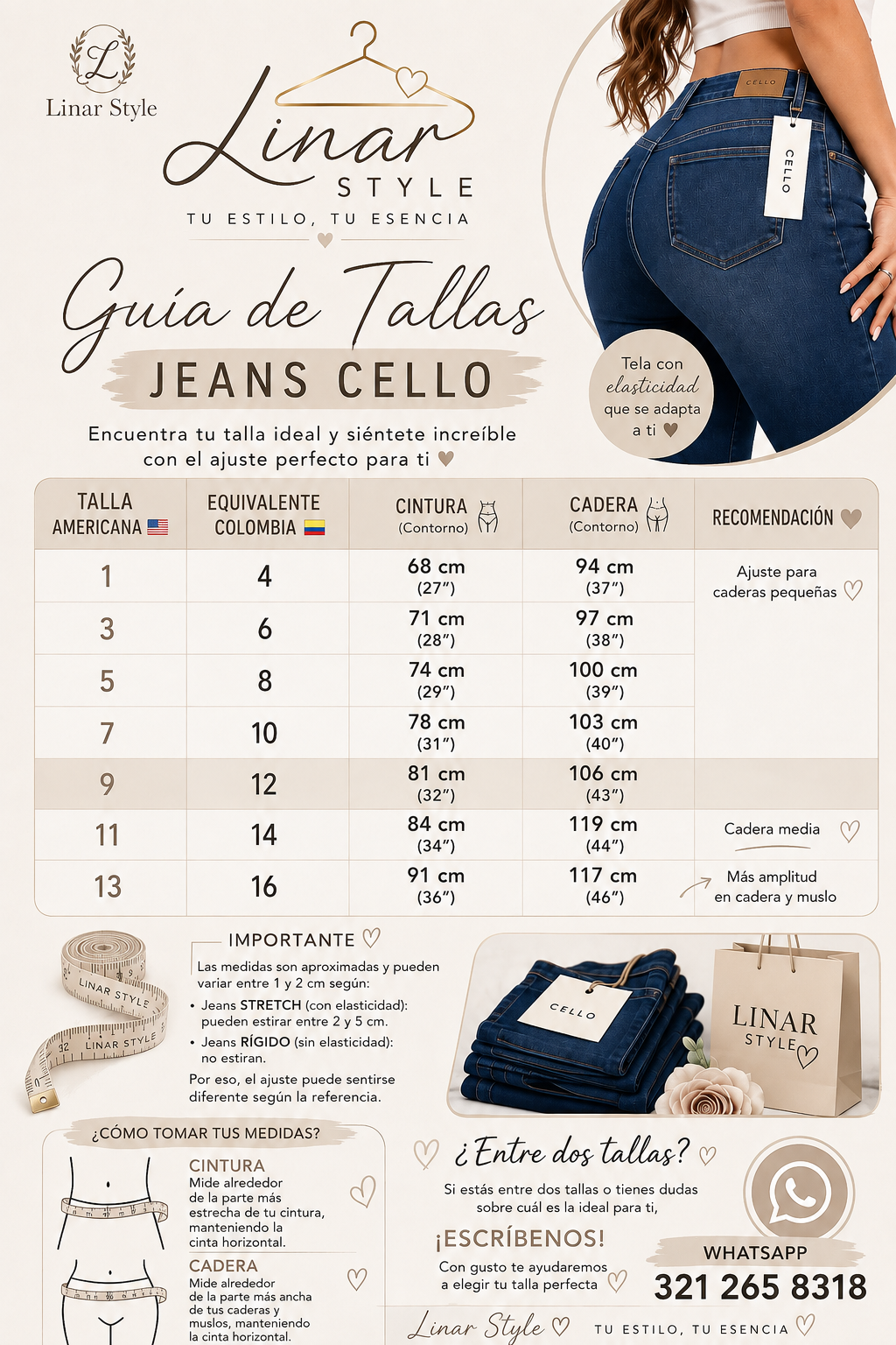 Jean Cello Baggy Cordon Ajustable