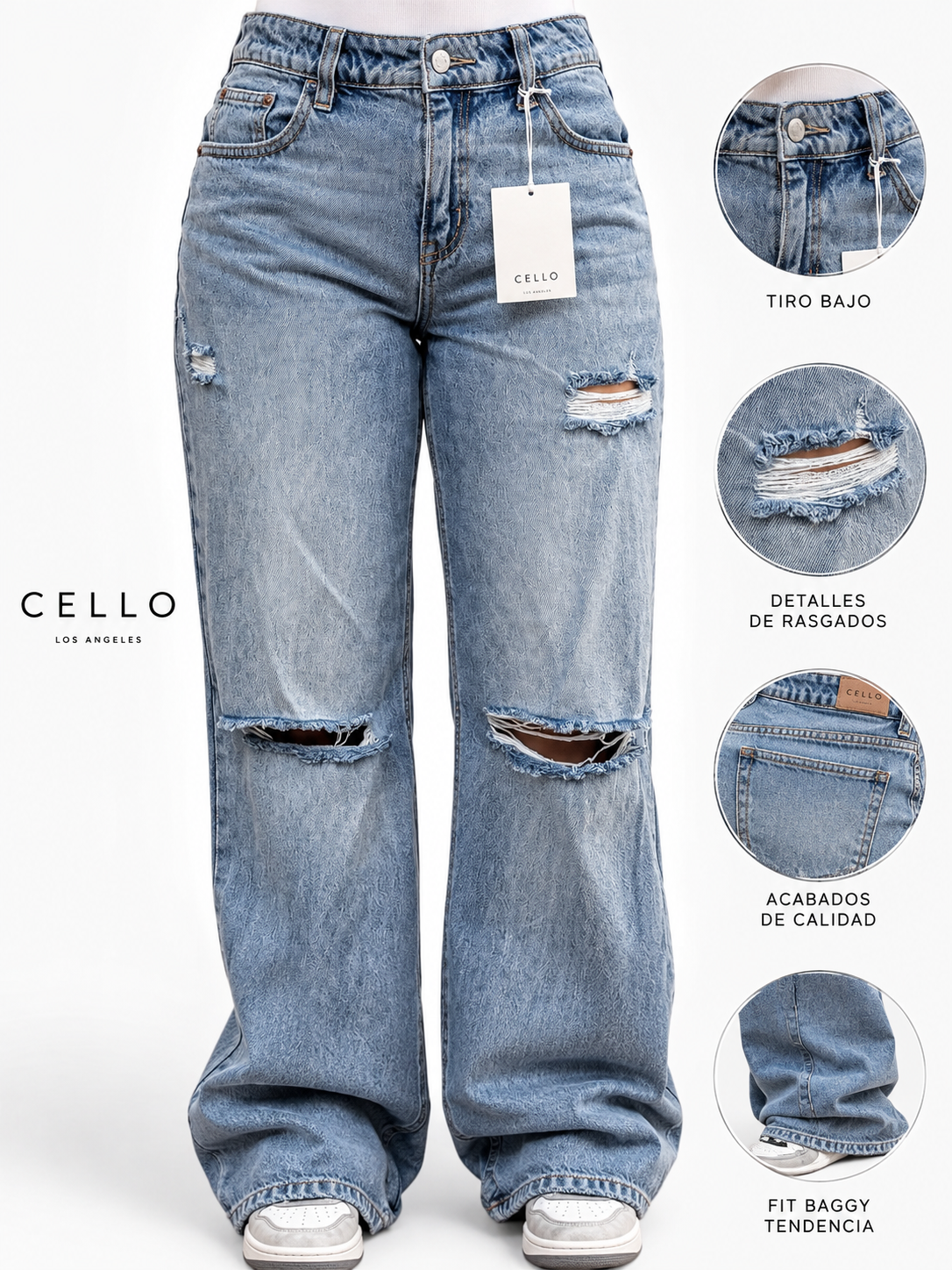 Baggy Jean Cello Tiro Bajo