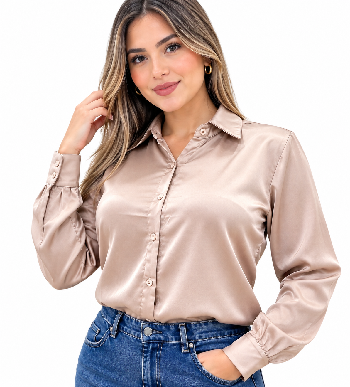 Camisa Satín
