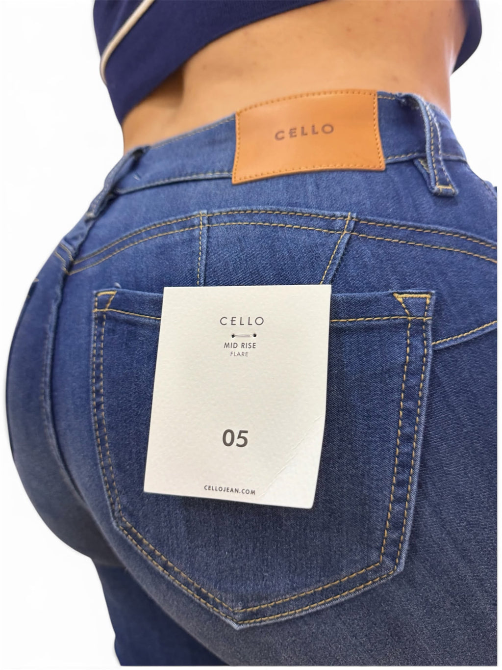 Jean Cello Flare Bota Campana