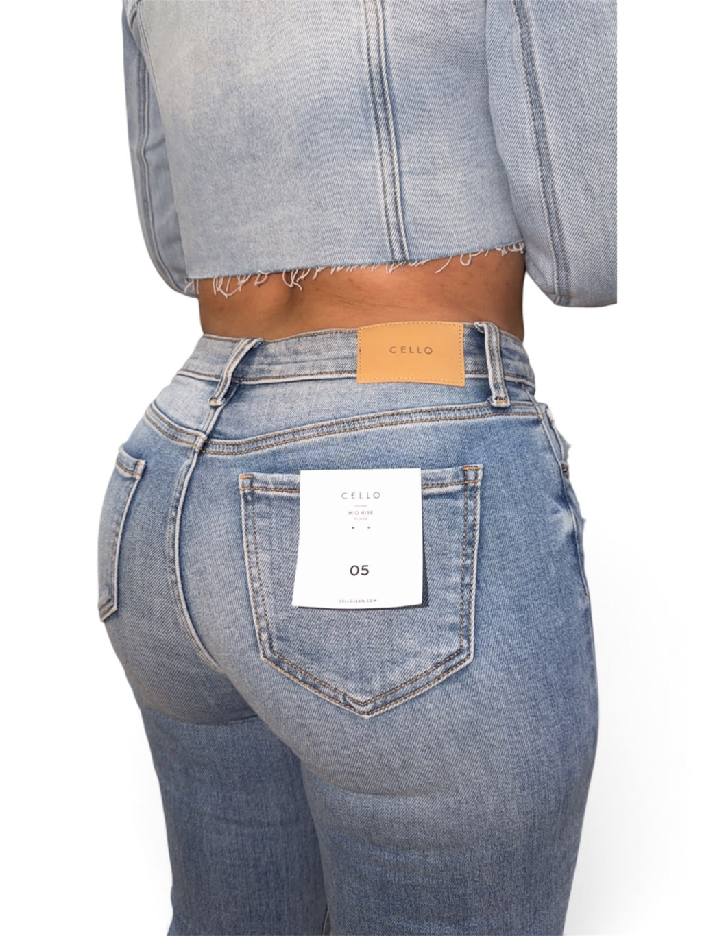 Jean Cello Mid Rise Claro