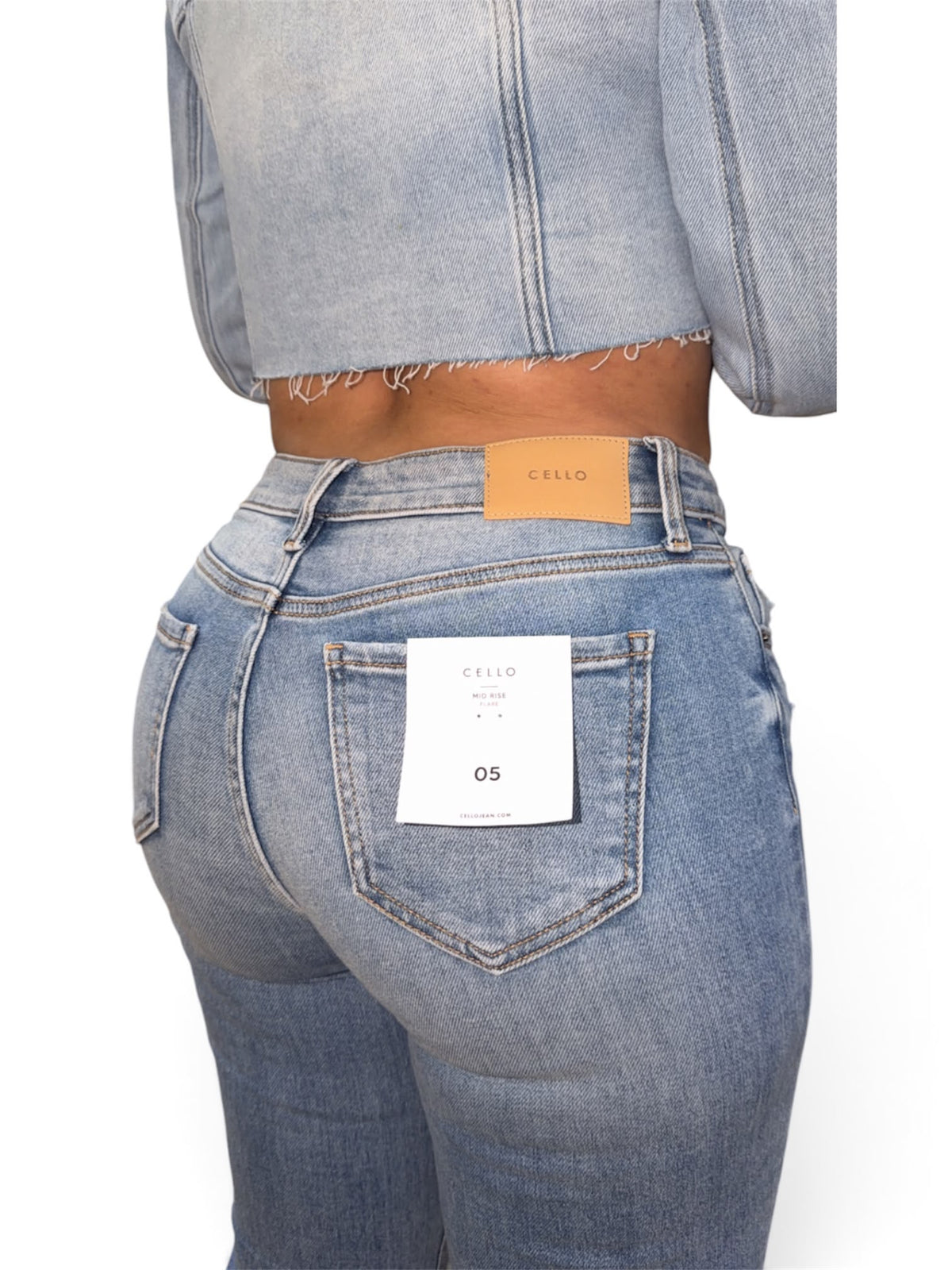 Jean Cello Mid Rise Claro