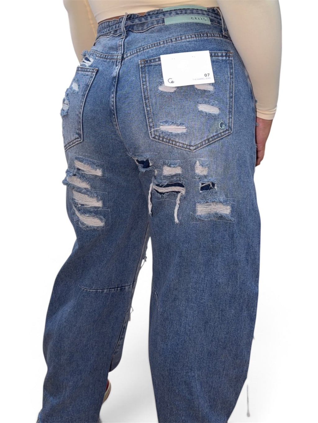 Jean Cello Baggy Efecto Rotos