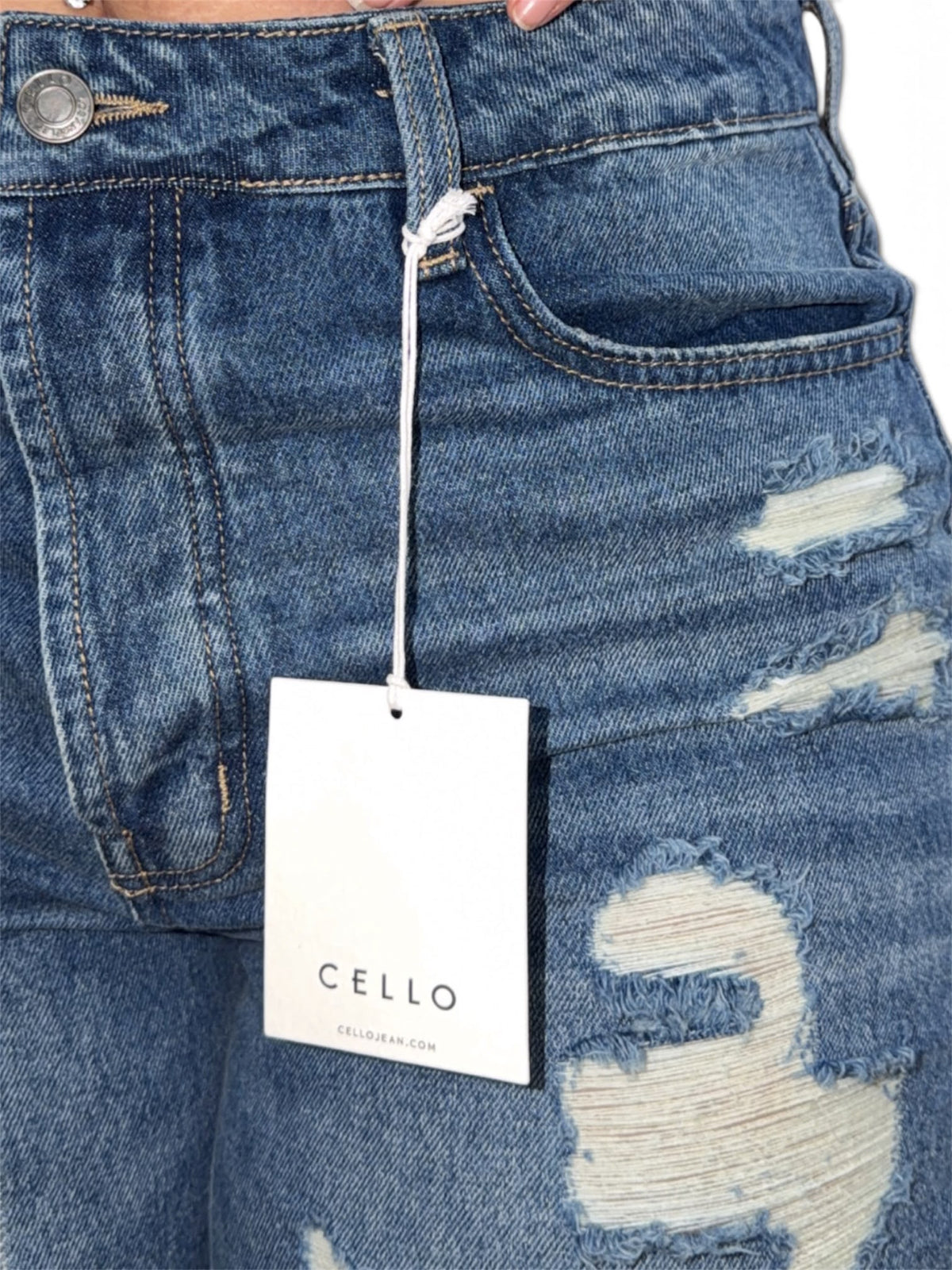 Jean Cello Wide Leg Rotos