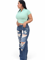 Jean Cello Wide Leg Rotos