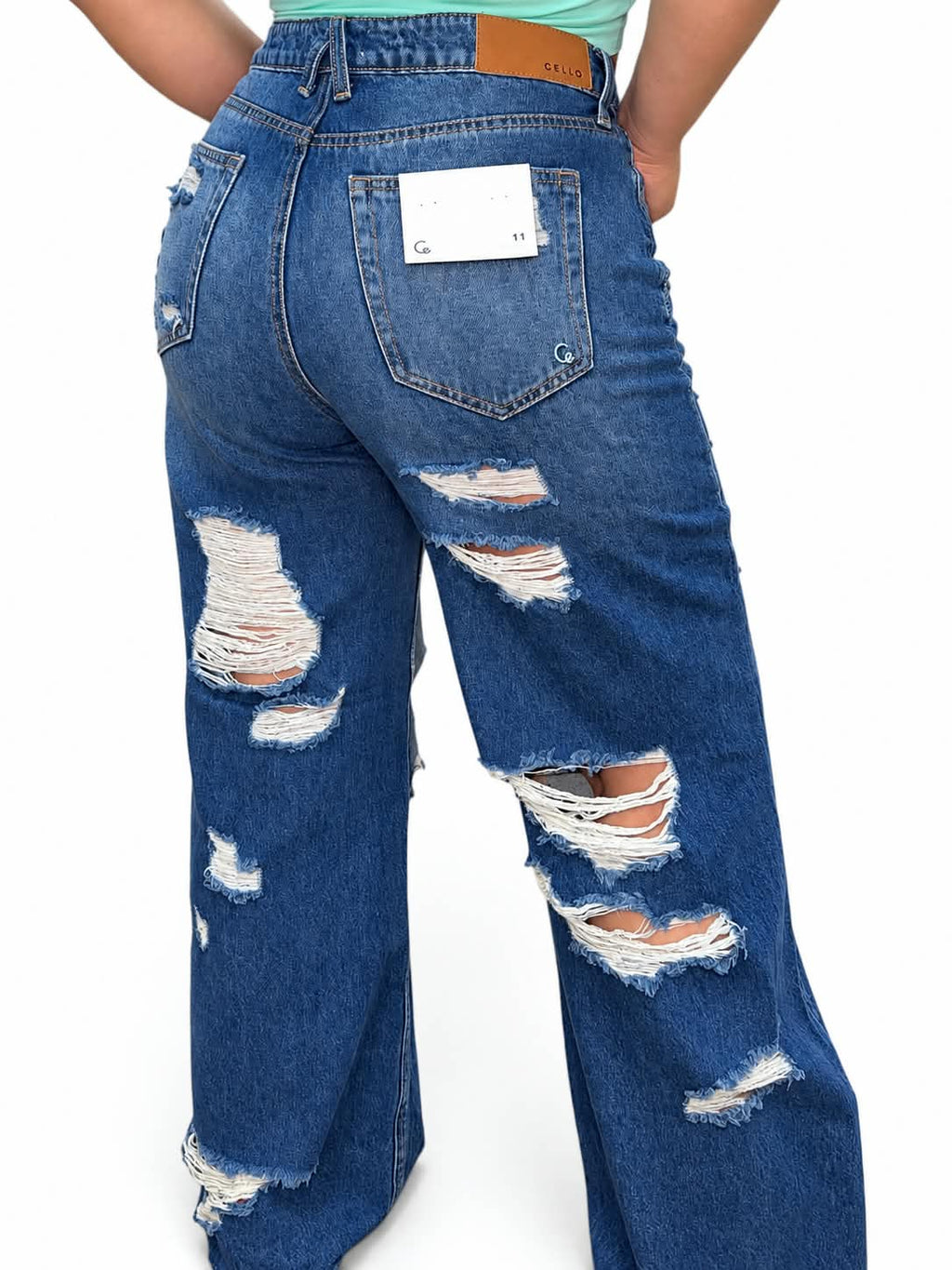 Jean Cello Wide Leg Rotos