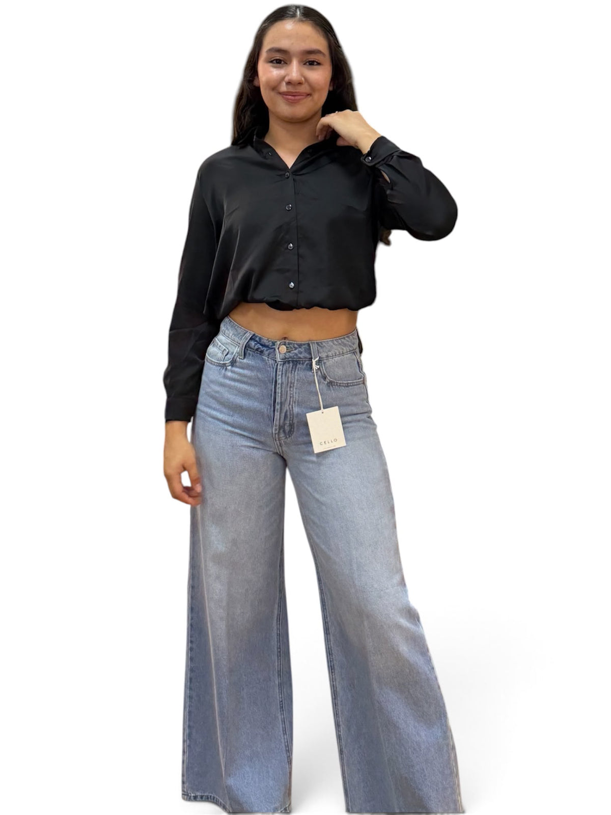 Jean Cello Wide leg Claro